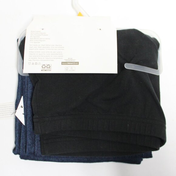 Time and Tru Large 12-14 Dark Denim Blue Jean Maternity Jeggings - Picture 2 of 8